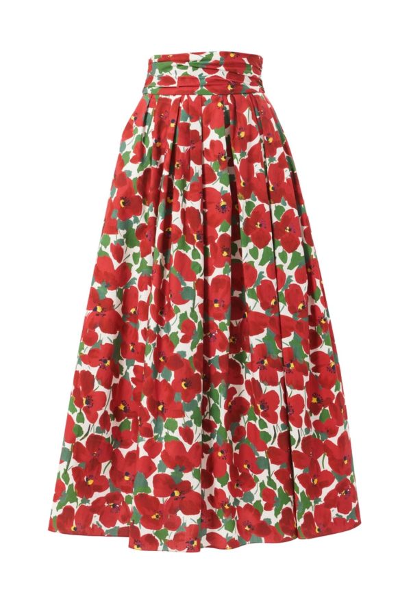 Carolina Herrera Midi Skirt w  Cummerbund Online now