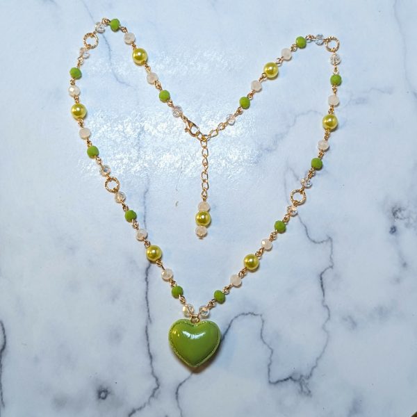 Heart Macaron Necklace Hot on Sale