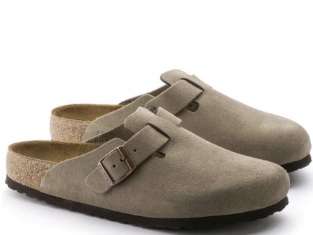 Birkenstock: Boston-Taupe Suede Online Hot Sale