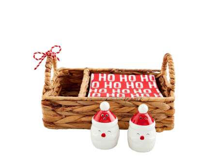 Santa Salt & Pepper Napkin Set Cheap