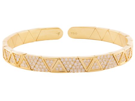 Yellow Gold Full Pave Diamond Elixir Bracelet Online Hot Sale