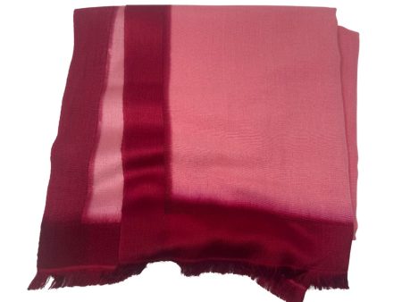 Bajra Satin Weave Stole w  Dip Dye Borders For Cheap