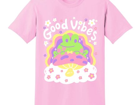 Good Vibes Frog T-Shirt For Sale