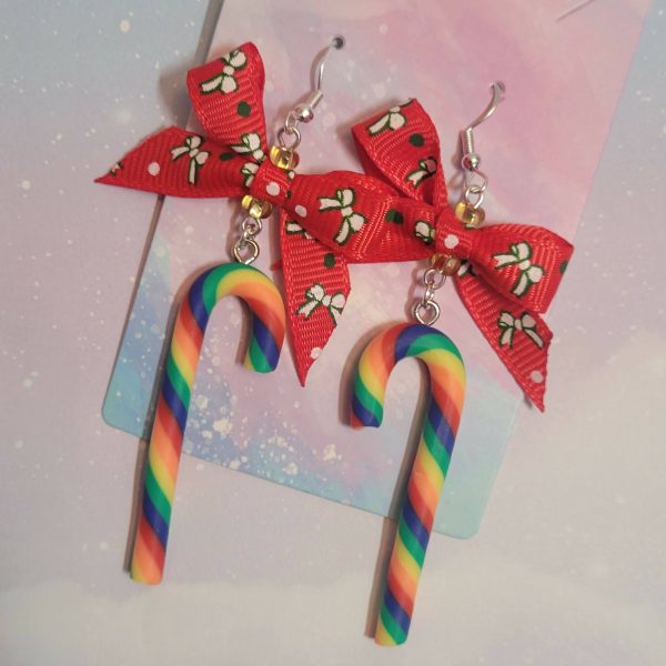 Holiday Candycane Earrings Online