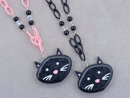 Black Cat Necklace For Sale