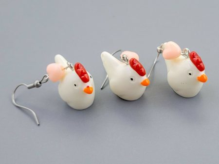 Barnyard Pals: Chicken Earrings Online Hot Sale