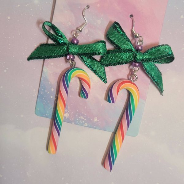 Holiday Candycane Earrings Online