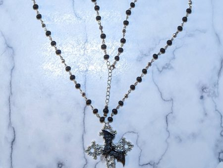 Bat Cross Necklace For Discount