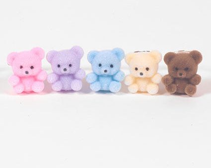 Fuzzy Bear Ring (5 Colors) Sale