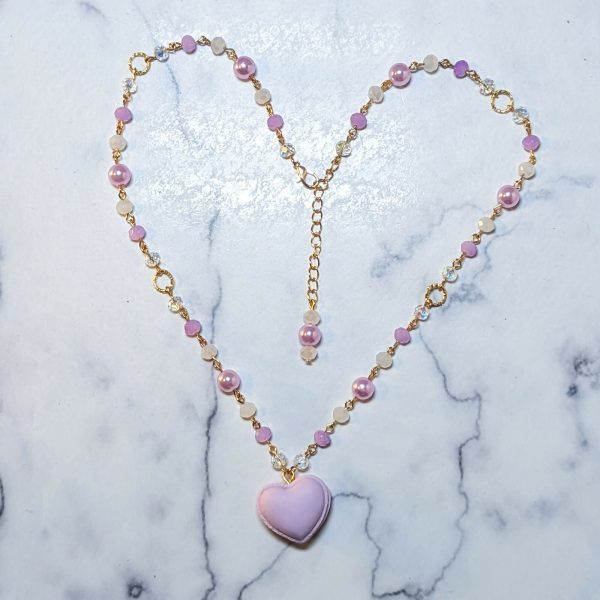 Heart Macaron Necklace Hot on Sale