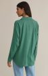 Z SUPPLY: Perfect Linen Top-Botanical Green For Cheap