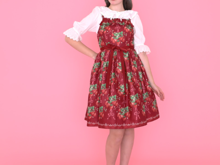 Strawberry Ribbon Tree Jumperskirt Dress Online Sale