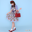 Strawberry Ribbon Tree Jumperskirt Dress Online Sale