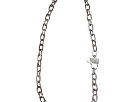 The Woods Silver Link Chain with Lock Clasp V794B on Sale