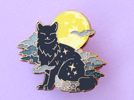 Fog Cat Enamel Pin For Discount