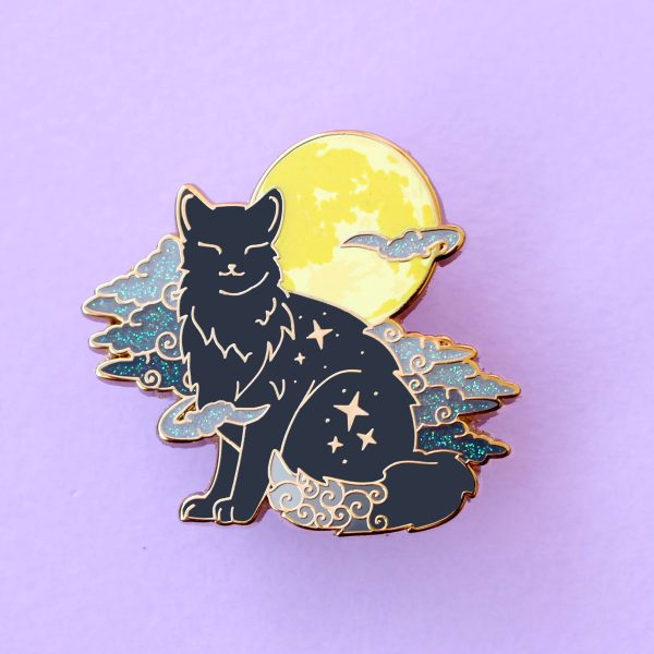 Fog Cat Enamel Pin For Discount