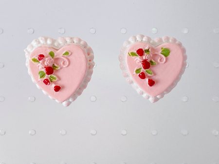 Instant Shipping! Heart Cake Earrings Fashion