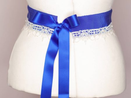 Ribbon Maiden Royal Blue Belt Hot on Sale