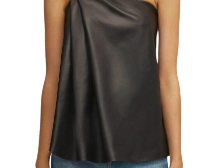 Brandon Maxwell Delia One Shoulder Knot Top For Discount