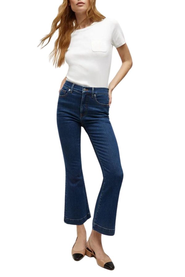 Veronica Beard Carson Ankle Flare Jean Online Sale