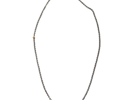 The Woods STOCK 24  Skinny Chain with Pave Diamond Clasp Hot on Sale