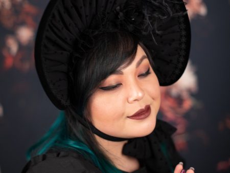 Black Velvet Bonnet Fashion