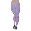 Fluffy Constellation Lavender Velvet Leggings For Sale