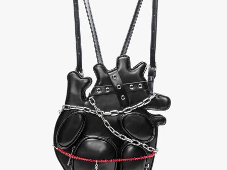 Chained Dark Heart Bag Online now