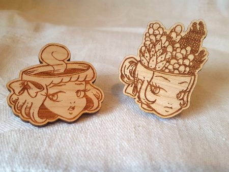 Strange Girls  Head Space  Wood Pins Online Hot Sale