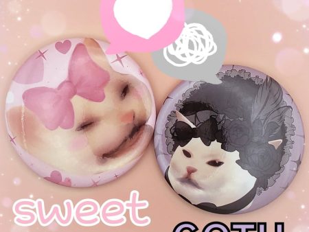 Lolita Cat Meme Buttons Discount