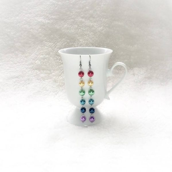 Rainbow Pearl Earrings Discount