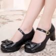 Single Bow Platform Heels Discount