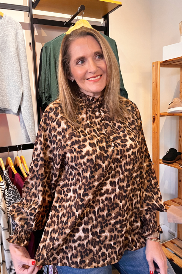 Everly Leopard Print Top Online