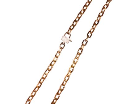 The Woods Brass Link Chain with Lock Clasp V786B Hot on Sale