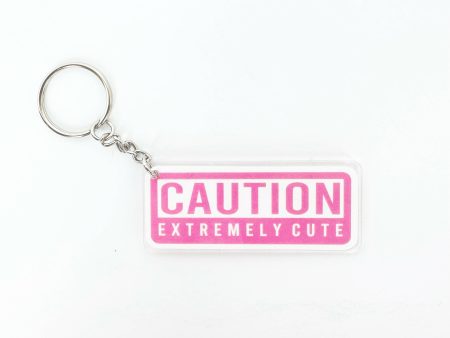 Caution Keychain Supply