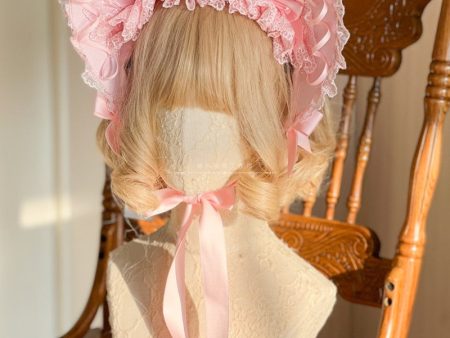 Pink Lace Bonnet Online Sale