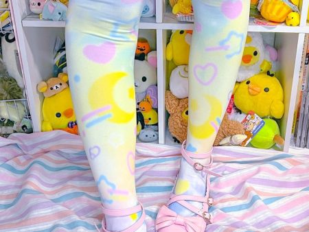 Rainbow Clouds Tights Online Sale