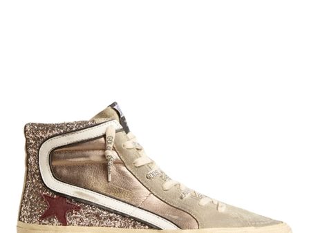 Golden Goose Slide Glitter Sneakers on Sale