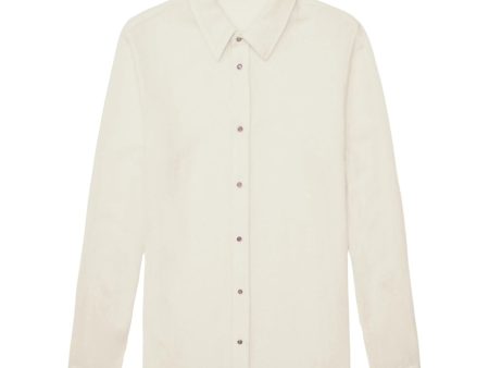 God s True Cashmere Ivory Gauze Cashmere Shirt on Sale