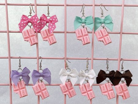 Pink Chocolate Earrings (5 Colors) Online now