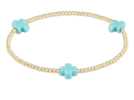 enewton: Signature Cross Gold Bracelet-3mm Online Hot Sale