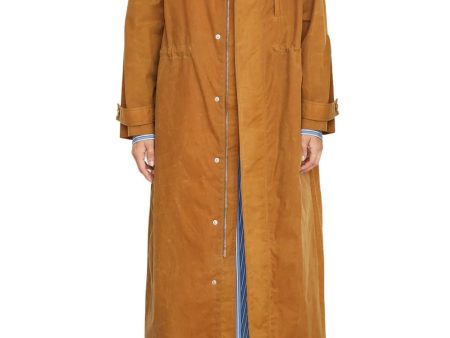 Brandon Maxwell Ripley Cinched Waist Parka on Sale