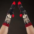 Evil AF Baphomet Crew Socks For Cheap