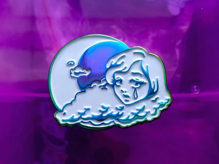 Crying Cloud Rainbow Metal Enamel Pin For Discount