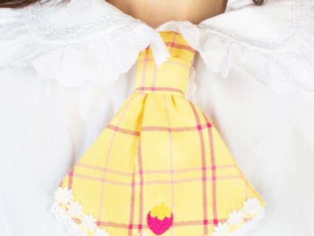 Happy Tartans Tie - Yellow on Sale