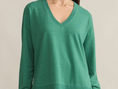 Z SUPPLY: Modern V-Neck Weekender-Botanical Green Online Hot Sale