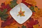 Yellow Autumn Maple Leaf Necklace For Cheap