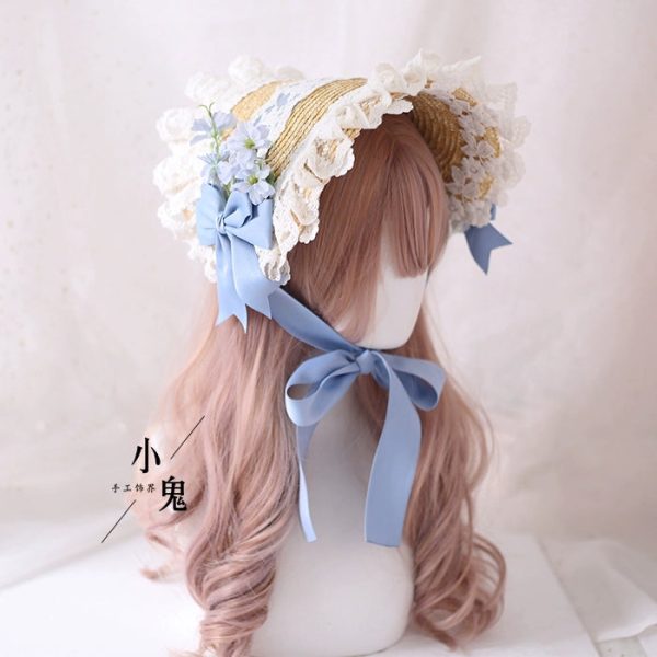 Floral Straw Headdress Fashion