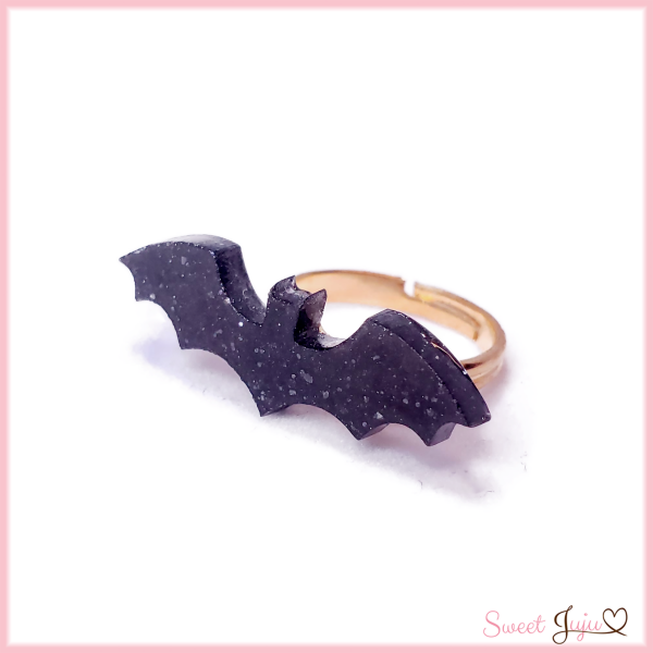 Spooky GLOW Bat Ring Online now