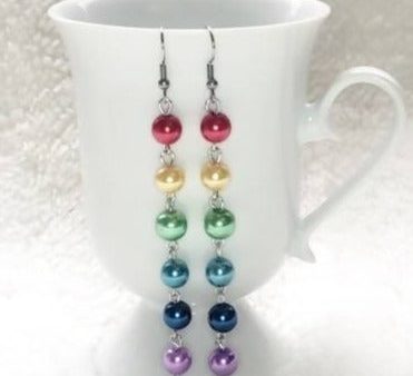 Rainbow Pearl Earrings Discount